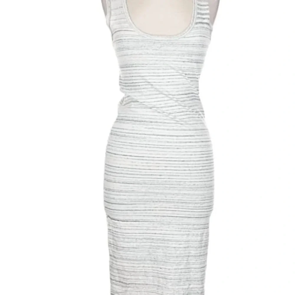 Express Heather Gray Midi Dress - Picture 2 of 6